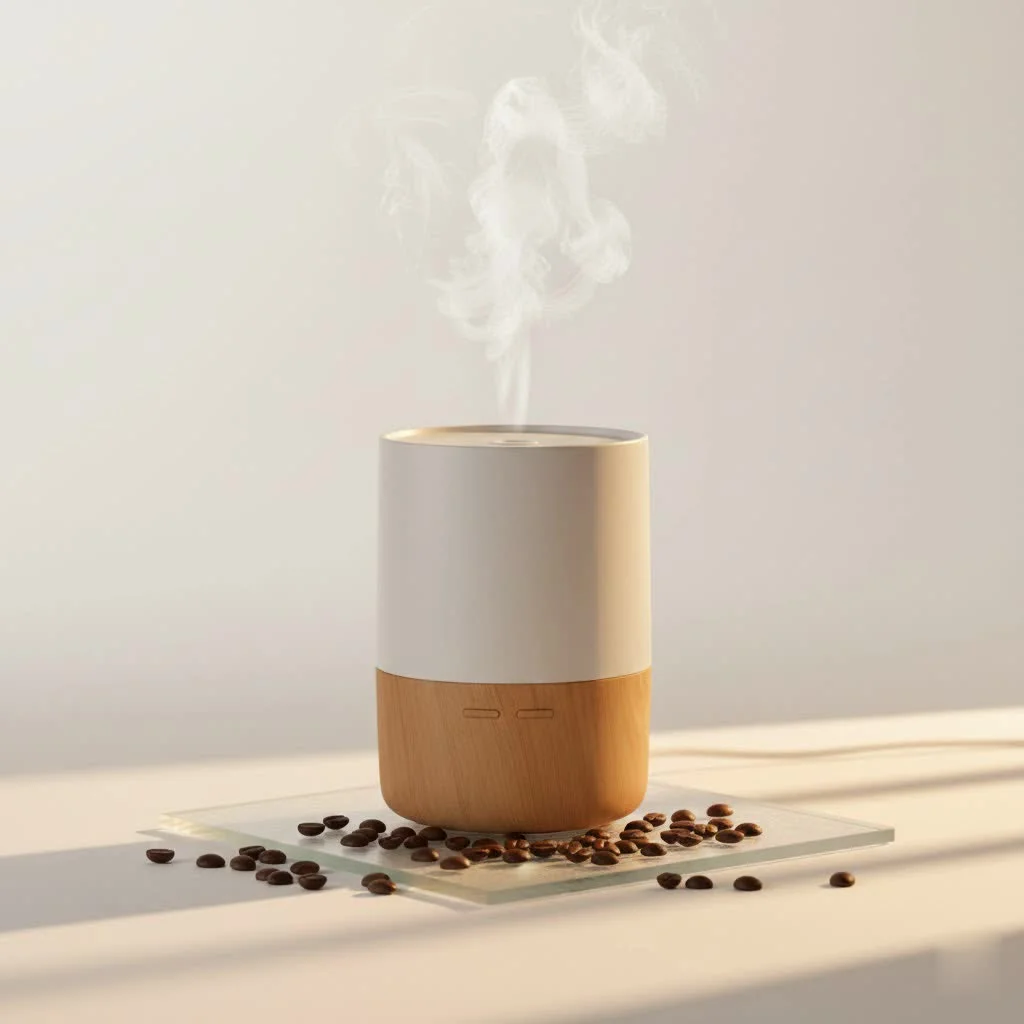 Purifier humidifier in a modern living room