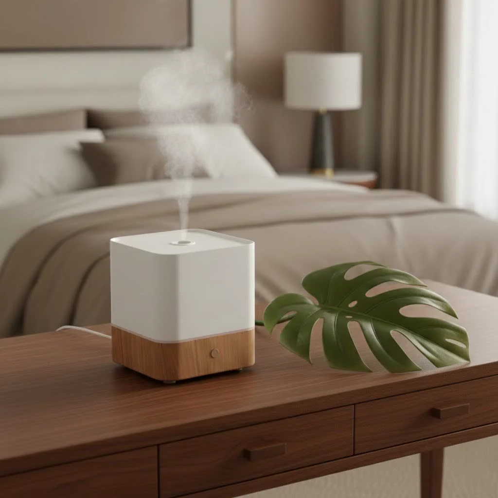 Aprilaire whole-house humidifier installed in a home's HVAC system