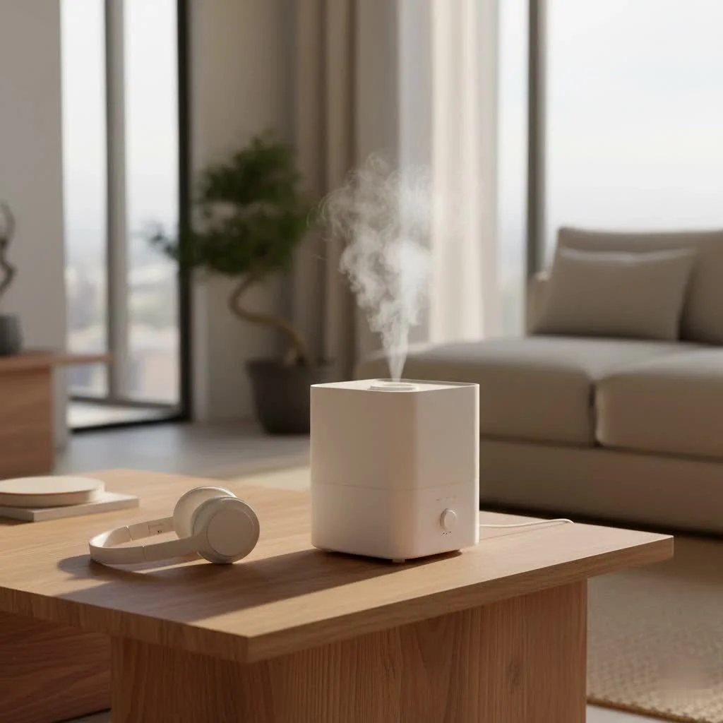 Large room humidifier dispersing mist