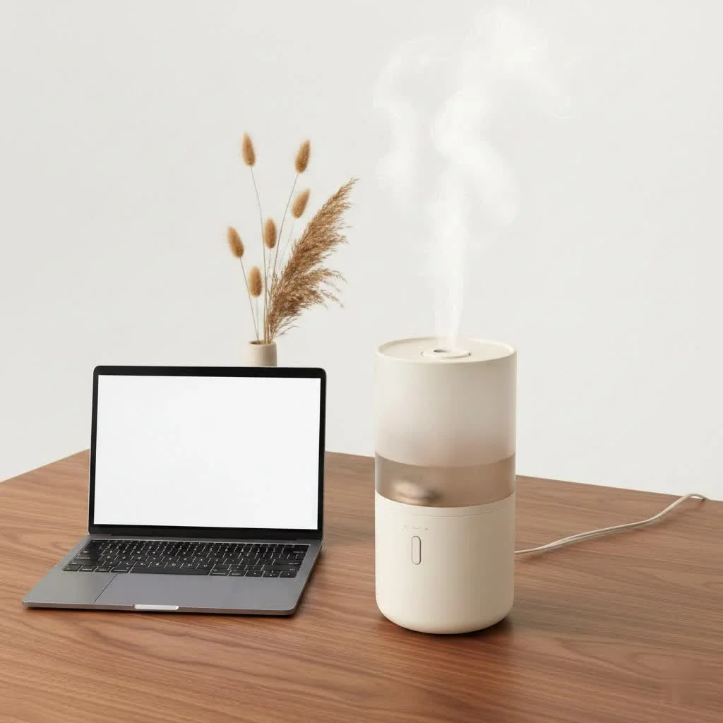 Carepod humidifier with a sleek, minimalist design